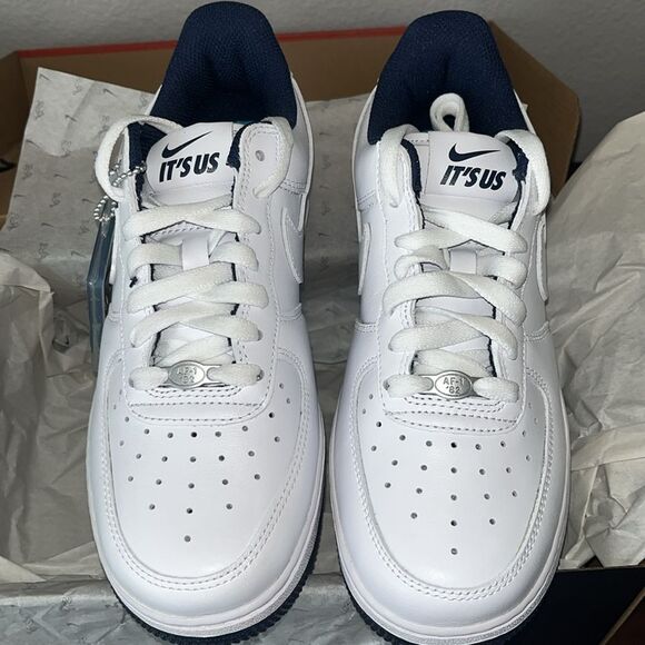 Authentic NIB Nike Lil Yachty x Air Force 1 Concrete Boys White/Midnight Navy - Picture 1 of 15